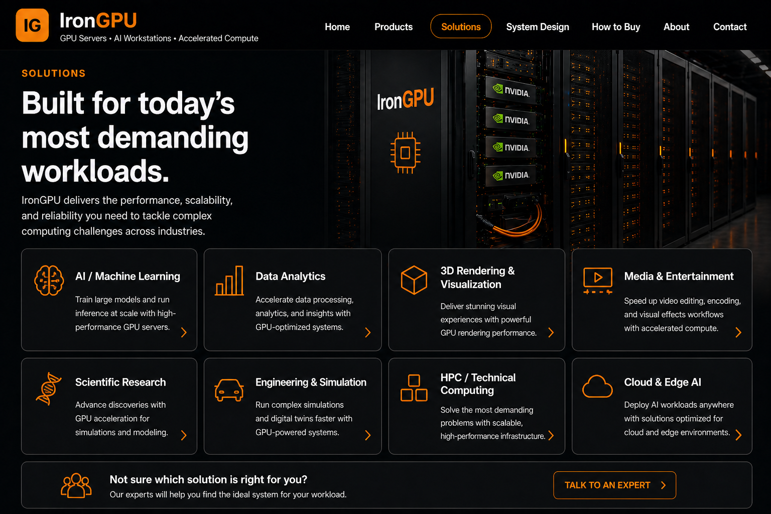 IronGPU AI and accelerated workload solutions